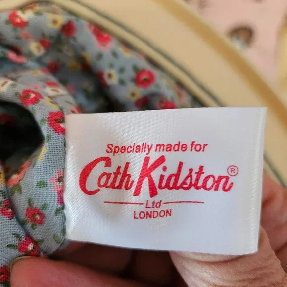 Cath Kidston Floral Embroidered Linen Handbag Purse - Picture 11 of 11